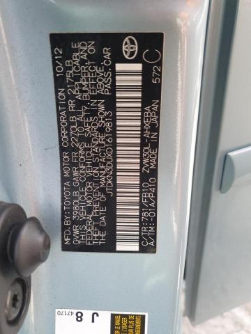 Продаж на аукціоні авто 2013 Toyota Prius, vin: JTDKN3DUXD1619813, номер лоту: 71018535