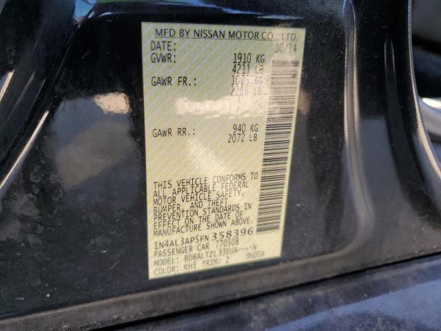 Продаж на аукціоні авто 2015 Nissan Altima 2.5, vin: 1N4AL3AP5FN358396, номер лоту: 71198975