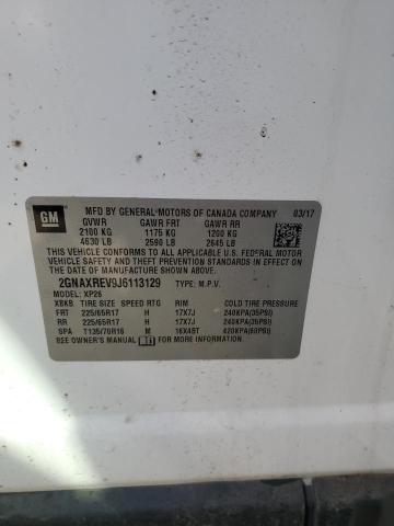 71734895 :رقم المزاد ، 2GNAXREV9J6113129 vin ، 2018 Chevrolet Equinox مزاد بيع