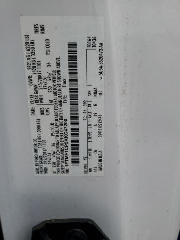 Продаж на аукціоні авто 2019 Ford F150, vin: 1FTMF1CP5KKC47200, номер лоту: 80813065