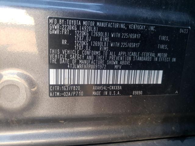 71445225 :رقم المزاد ، 4T3LWRFV7PU091972 vin ، 2023 Toyota Rav4 Le مزاد بيع