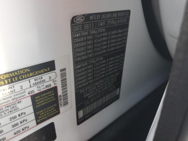 Aukcja sprzedaży 2014 Land Rover Range Rove, vin: SALWR2WF2EA310636, numer aukcji: 80441125
