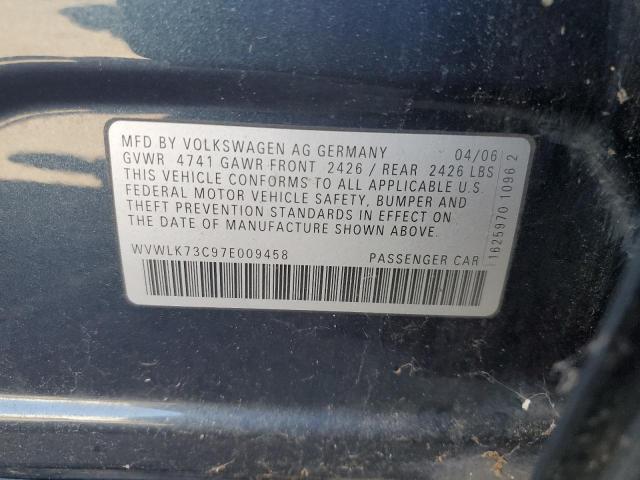 81693335 :رقم المزاد ، WVWLK73C97E009458 vin ، 2007 Volkswagen Passat 2.0 مزاد بيع