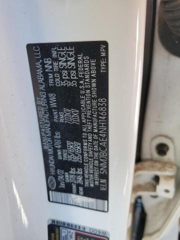 80904465 :رقم المزاد ، 5NMJBCAE4NH146838 vin ، 2022 Hyundai Tucson Sel مزاد بيع