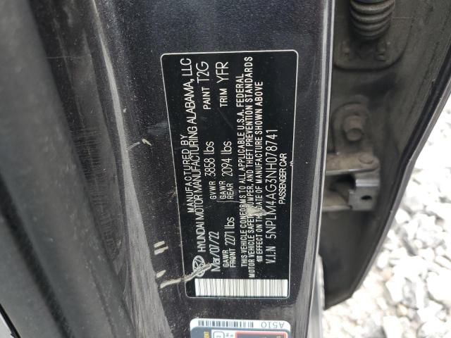 2022 Hyundai Elantra მანქანა იყიდება აუქციონზე, vin: 5NPLM4AG3NH078741, აუქციონის ნომერი: 83875715