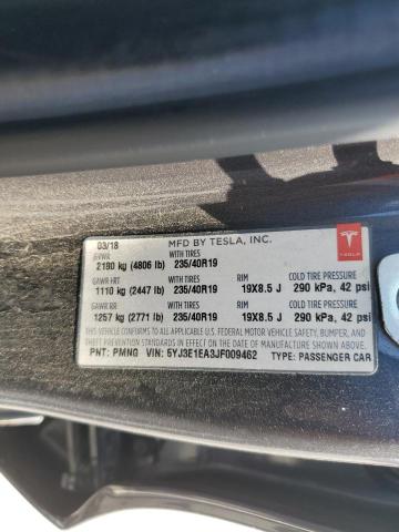 Продажа на аукционе авто 2018 Tesla Model 3, vin: 5YJ3E1EA3JF009462, номер лота: 84293745