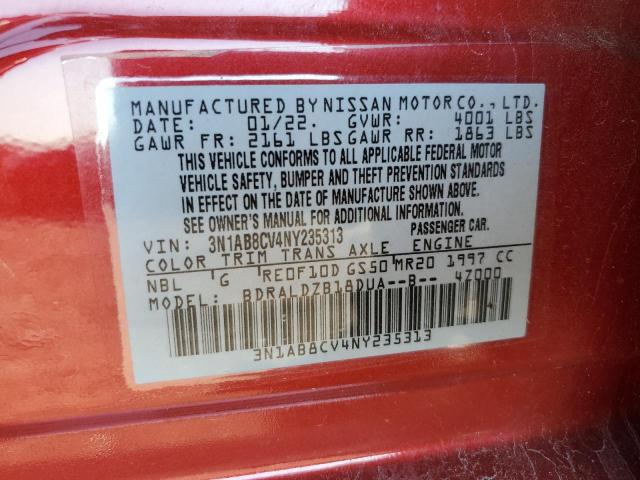 Продажа на аукционе авто 2022 Nissan Sentra, vin: 3N1AB8CV4NY235313, номер лота: 80885665