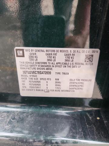 Продаж на аукціоні авто 2014 Gmc Sierra K1500 Slt, vin: 3GTU2VEC7EG472839, номер лоту: 82048745