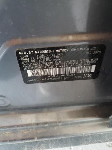 Продажа на аукционе авто 2021 Mitsubishi Mirage, vin: ML32FUFJ6MHF03284, номер лота: 84567395