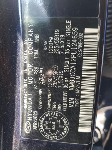 Aukcja sprzedaży 2023 Hyundai Tucson, vin: KM8JCCA12PU124659, numer aukcji: 71474845
