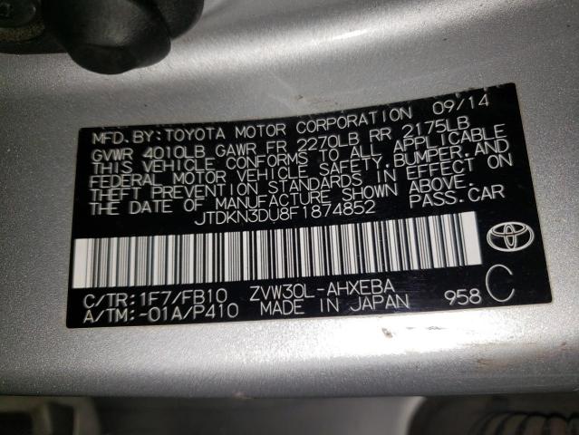 Продажа на аукционе авто 2015 Toyota Prius, vin: JTDKN3DU8F1874852, номер лота: 83756505