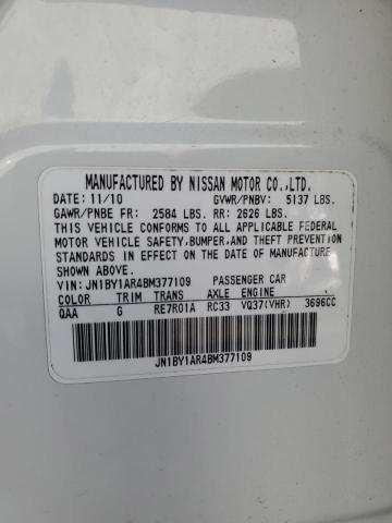 Aukcja sprzedaży 2011 Infiniti M37 X, vin: JN1BY1AR4BM377109, numer aukcji: 80516635