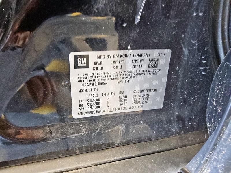 Продажа на аукционе авто 2018 Buick Encore Preferred, vin: KL4CJASB6JB569594, номер лота: 80541035