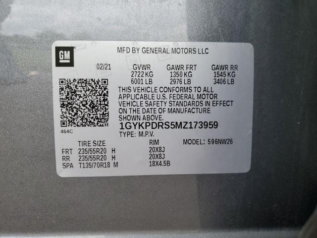 Aukcja sprzedaży 2021 Cadillac Xt6, vin: 1GYKPDRS5MZ173959, numer aukcji: 71892745