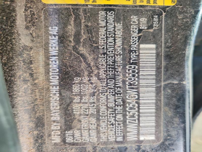 2016 Mini Cooper მანქანა იყიდება აუქციონზე, vin: WMWZC5C54GWT39559, აუქციონის ნომერი: 69780596