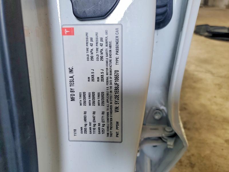Продажа на аукционе авто 2018 Tesla Model 3, vin: 5YJ3E1EB8JF106570, номер лота: 67054766