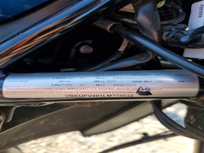 Продаж на аукціоні авто 2020 Husqvarna Vitpilen 701, vin: VBKUPV401LM778632, номер лоту: 69564756