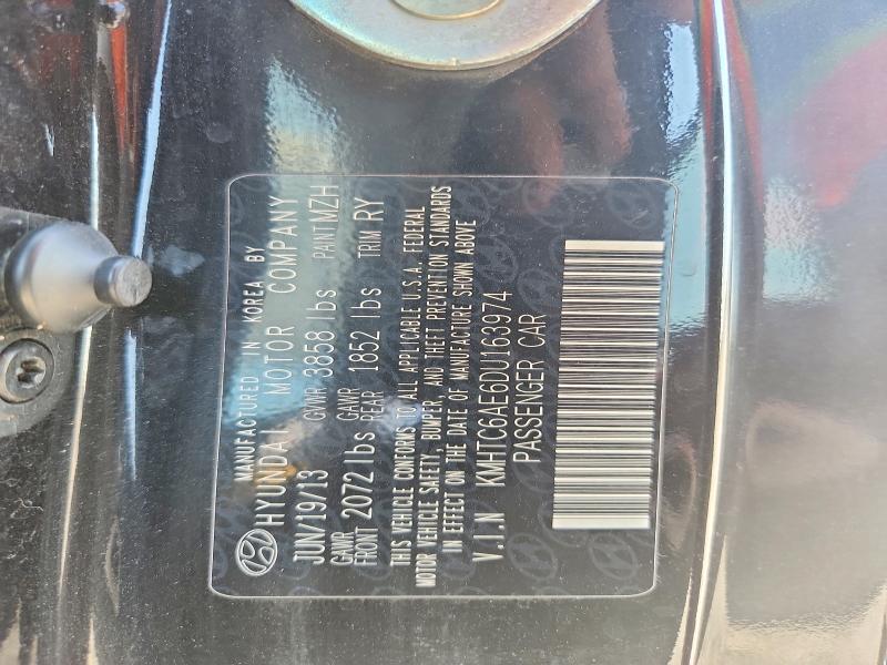 2013 Hyundai Veloster მანქანა იყიდება აუქციონზე, vin: KMHTC6AE6DU163974, აუქციონის ნომერი: 67267426