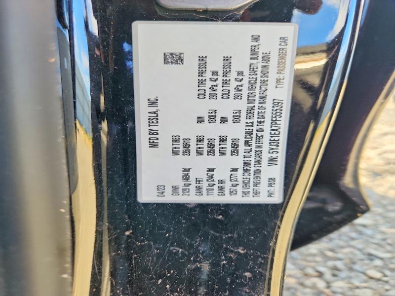 Aukcja sprzedaży 2023 Tesla Model 3, vin: 5YJ3E1EA7PF555397, numer aukcji: 68380116
