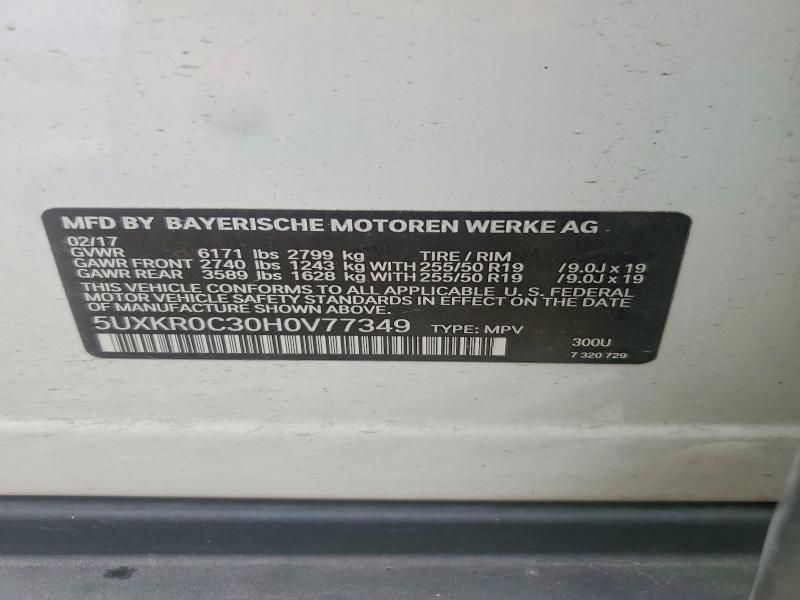 Продаж на аукціоні авто 2017 Bmw X5, vin: 5UXKR0C30H0V77349, номер лоту: 69523226