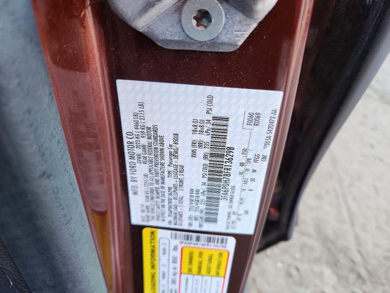 69879526 :رقم المزاد ، 3FA6P0H78FR136298 vin ، 2015 Ford Fusion مزاد بيع