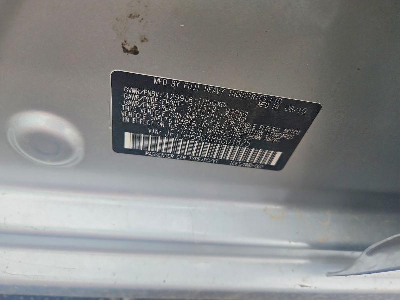 Продаж на аукціоні авто 2011 Subaru Impreza, vin: JF1GH6B64BH804825, номер лоту: 70248576