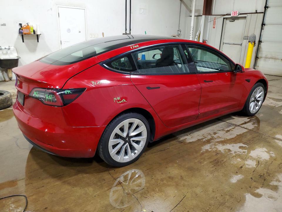 Продажа на аукционе авто 2022 Tesla Model 3, vin: 5YJ3E1EA5NF190778, номер лота: 69520836