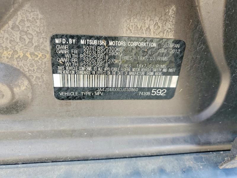 Auction sale of the 2012 Mitsubishi Outlander, vin: JA4JS4AXXCU030860, lot number: 67144666