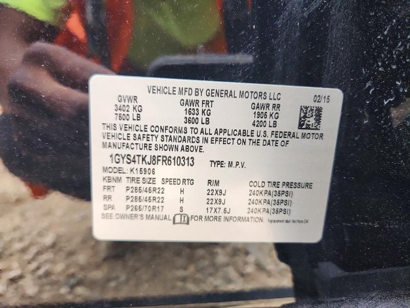 Продажа на аукционе авто 2015 Cadillac Escalade, vin: 1GYS4TKJ8FR610313, номер лота: 68229586