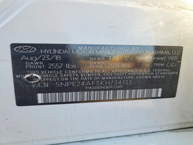 Продажа на аукционе авто 2019 Hyundai Sonata, vin: 5NPE24AF5KH734133, номер лота: 68579926