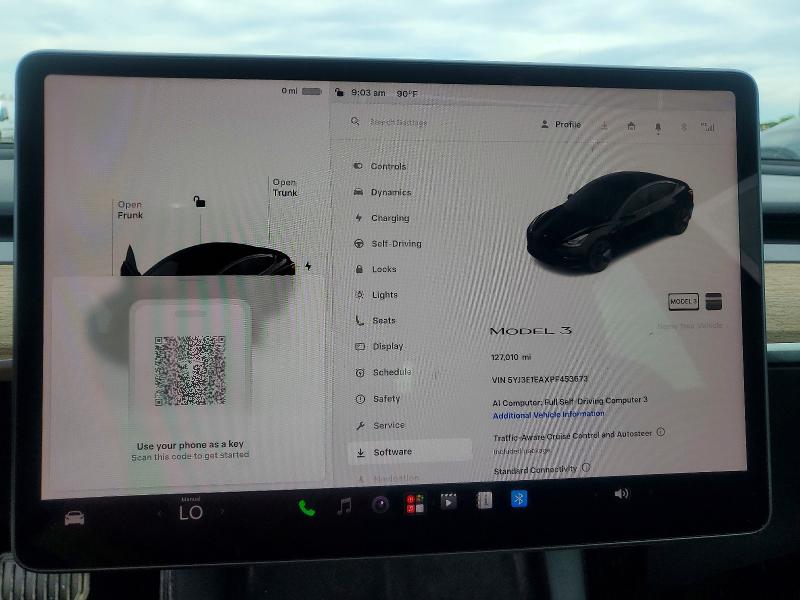 2023 Tesla Model 3 მანქანა იყიდება აუქციონზე, vin: 5YJ3E1EAXPF453673, აუქციონის ნომერი: 69875956