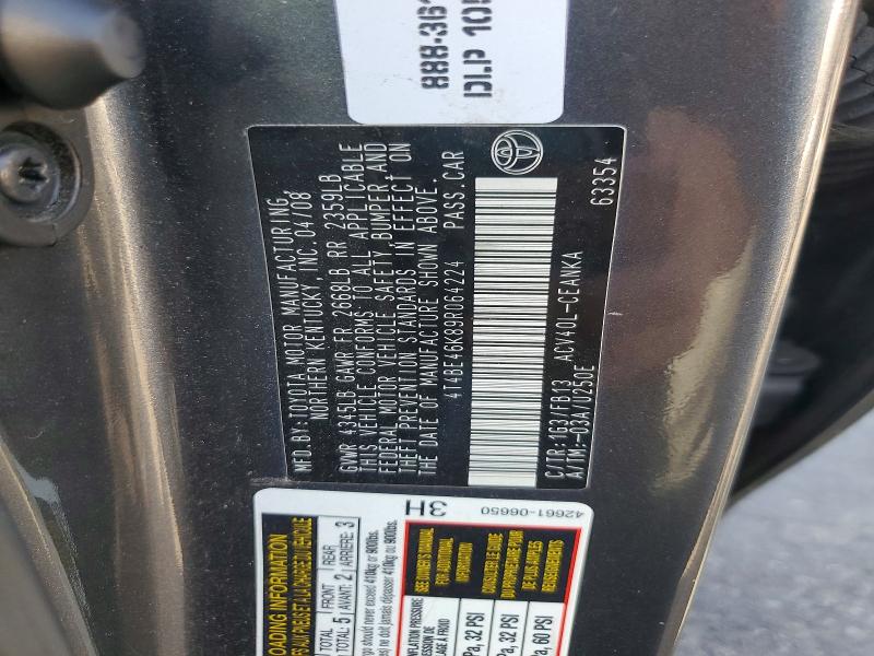 Продаж на аукціоні авто 2009 Toyota Camry, vin: 4T4BE46K89R064224, номер лоту: 70127616
