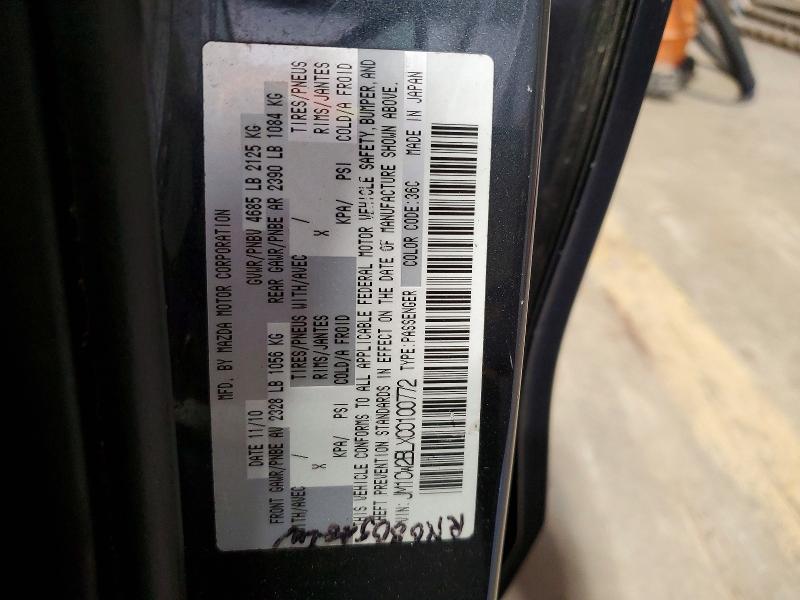 Продаж на аукціоні авто 2012 Mazda 5, vin: JM1CW2BLXC0100772, номер лоту: 68986956