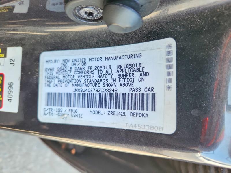 Aukcja sprzedaży 2009 Toyota Corolla, vin: 1NXBU40E79Z028248, numer aukcji: 69450606