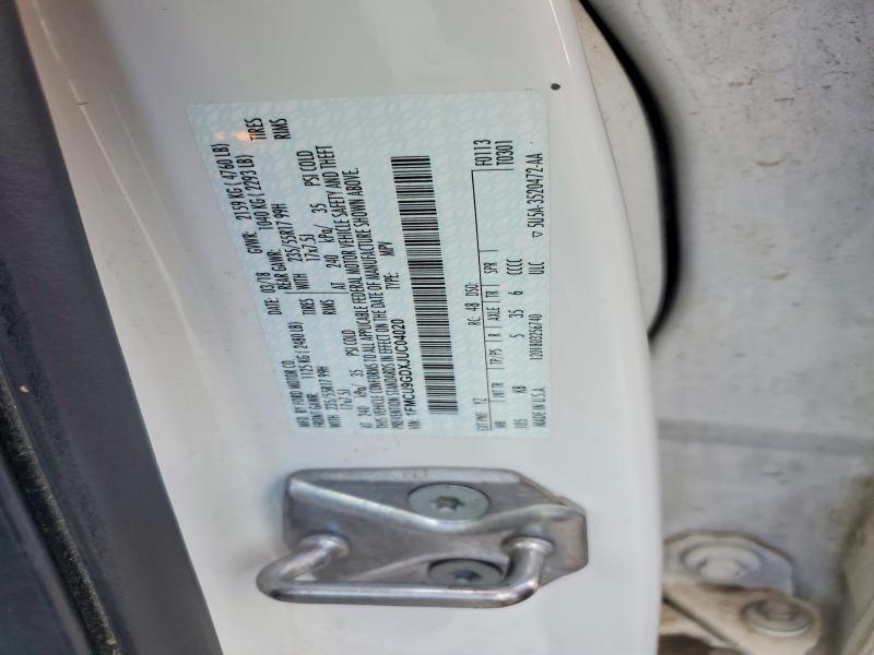 67856446 :رقم المزاد ، 1FMCU9GDXJUC04020 vin ، 2018 Ford Escape مزاد بيع