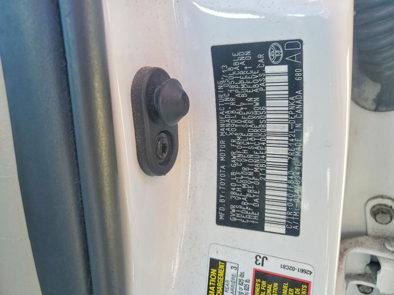 2013 Toyota Corolla მანქანა იყიდება აუქციონზე, vin: 2T1BU4EE4DC085056, აუქციონის ნომერი: 70802686