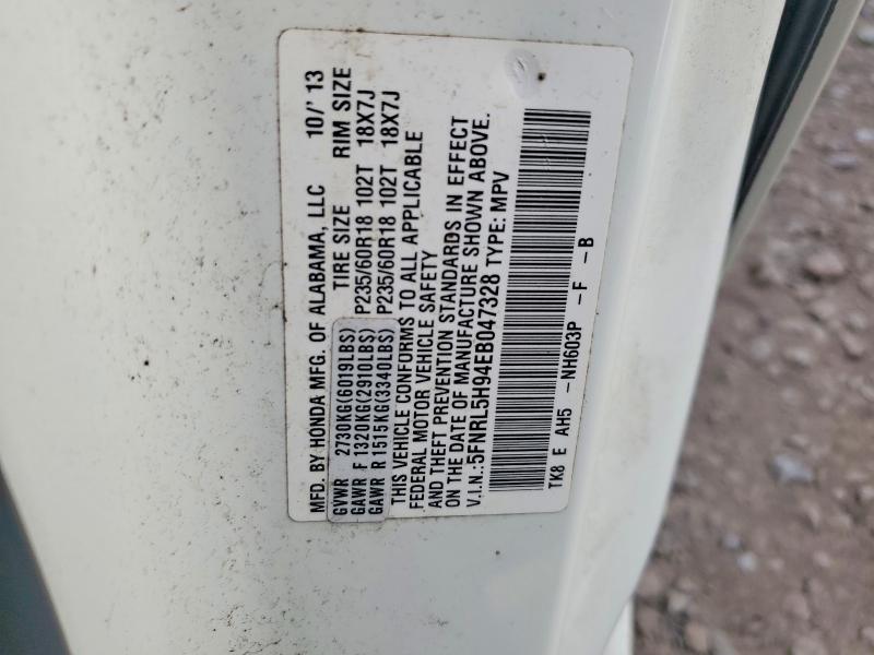 Aukcja sprzedaży 2014 Honda Odyssey, vin: 5FNRL5H94EB047328, numer aukcji: 71169756