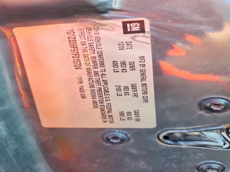 67369926 :رقم المزاد ، 1G1ZS58F97F215724 vin ، 2007 Chevrolet Malibu مزاد بيع