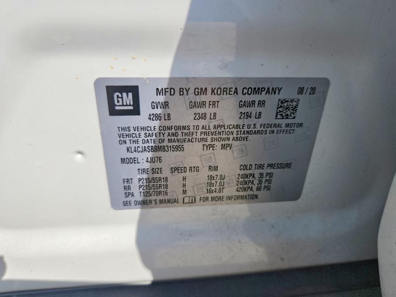 Продажа на аукционе авто 2021 Buick Century Custom, vin: KL4CJASB8MB315955, номер лота: 69138926
