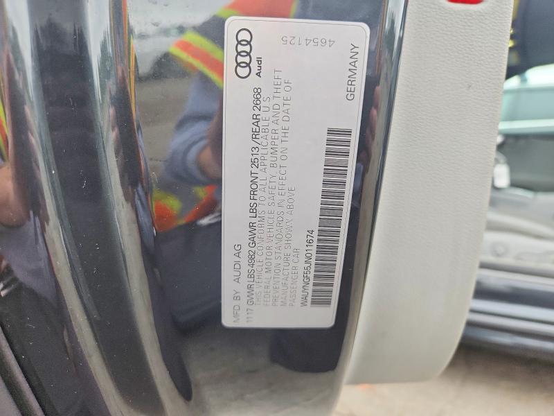 Aukcja sprzedaży 2018 Audi A5, vin: WAUYNGF55JN011674, numer aukcji: 70847856