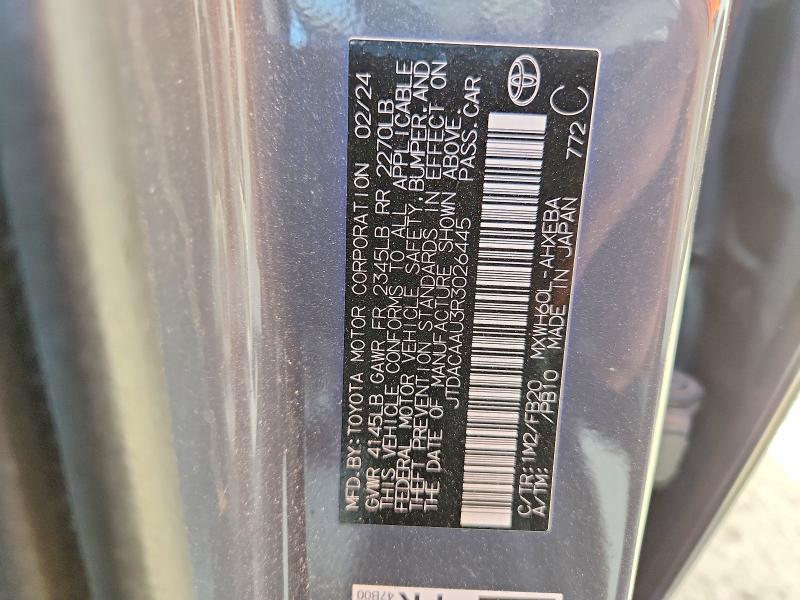 Продажа на аукционе авто 2024 Toyota Prius, vin: JTDACAAU3R3026445, номер лота: 67116026