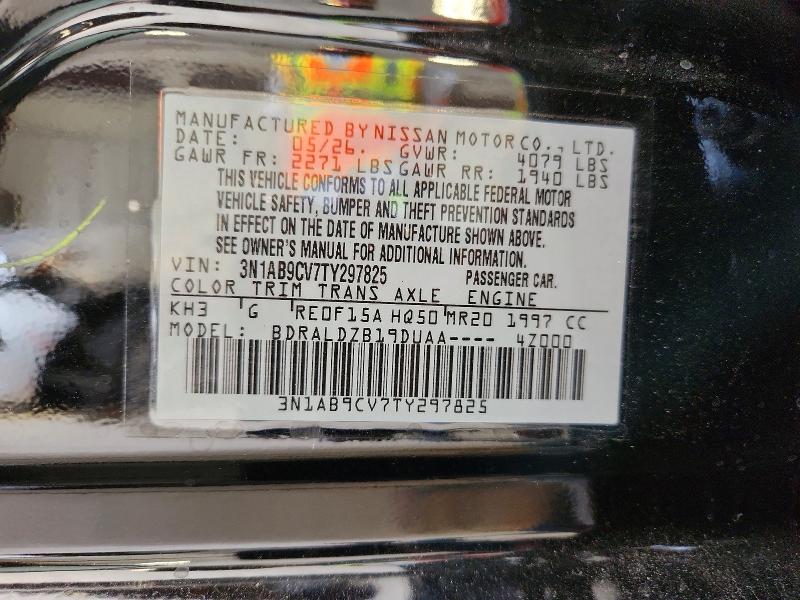 Продажа на аукционе авто 2026 Nissan Sentra, vin: 3N1AB9CV7TY297825, номер лота: 68592836