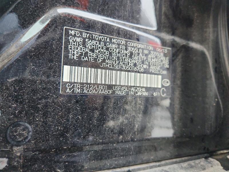 Aukcja sprzedaży 2013 Lexus Ls, vin: JTHCL5EF3D5018708, numer aukcji: 70771936