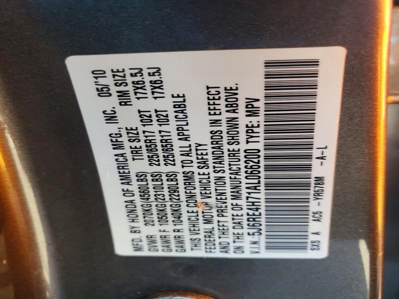 Aukcja sprzedaży 2010 Honda Cr-v, vin: 5J6RE4H71AL066200, numer aukcji: 67320606