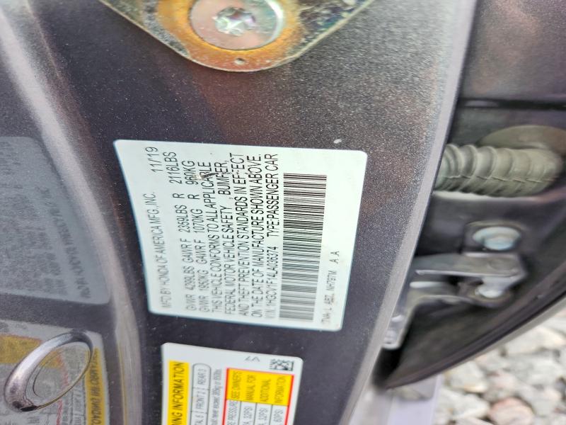 Продаж на аукціоні авто 2020 Honda Accord, vin: 1HGCV1F14LA036374, номер лоту: 70943666