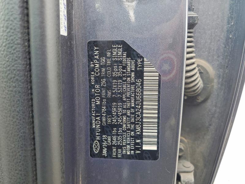 67209266 :رقم المزاد ، KM8J3CA24JU668046 vin ، 2018 Hyundai Tucson مزاد بيع