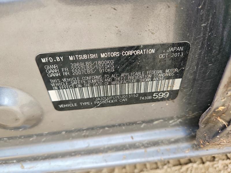 Продажа на аукционе авто 2014 Mitsubishi Lancer, vin: JA32U2FU7EU013152, номер лота: 67546656