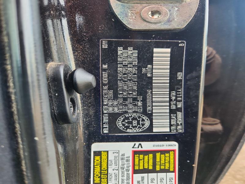 Auction sale of the 2011 Toyota Venza, vin: 4T3BK3BBXBU050440, lot number: 68783296