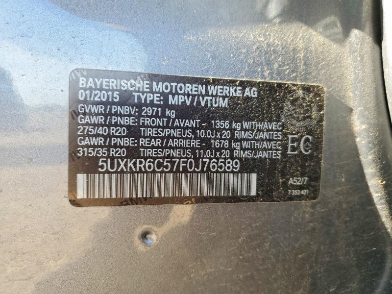 Aukcja sprzedaży 2015 Bmw X5, vin: 5UXKR6C57F0J76589, numer aukcji: 69647666