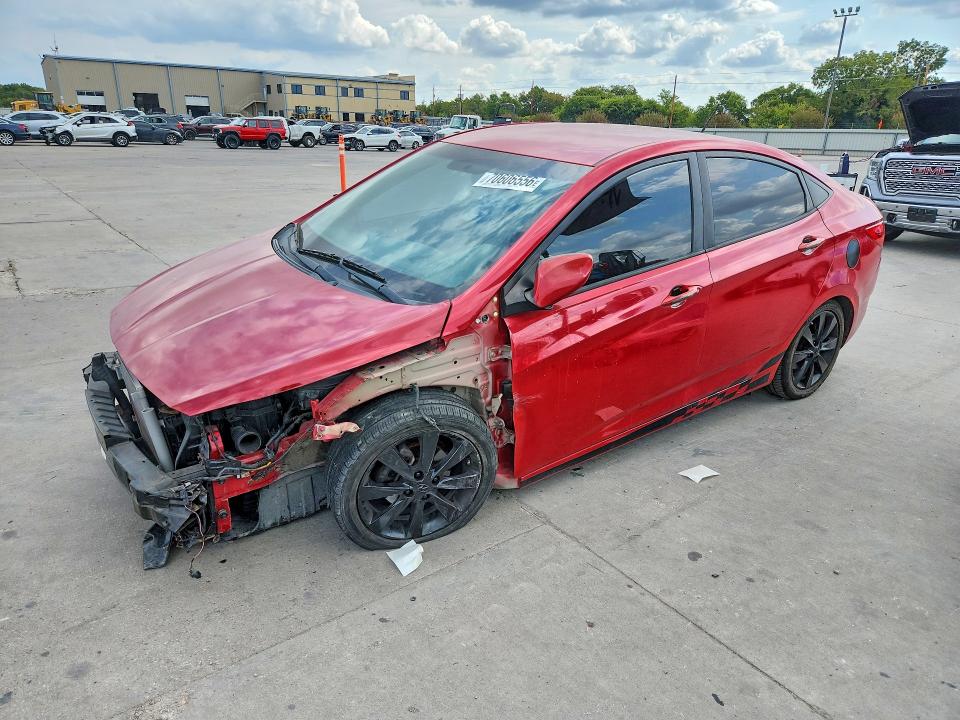 Auction sale of the 2014 Hyundai Accent, vin: KMHCU4AE9EU621221, lot number: 70606556
